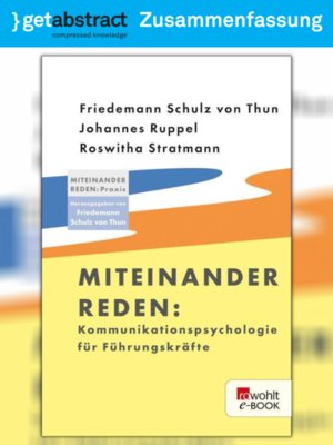 cover image of Miteinander reden (Zusammenfassung)
